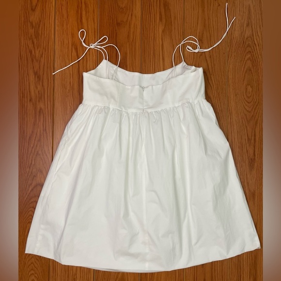 LPA Daria Tie Strap Mini Cotton Dress White Size XL - Picture 4 of 9